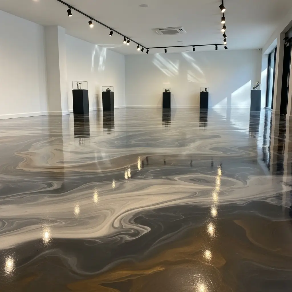 Showroom Epoxy Resin Floor in Houston Texas By Houston Floor Coatings