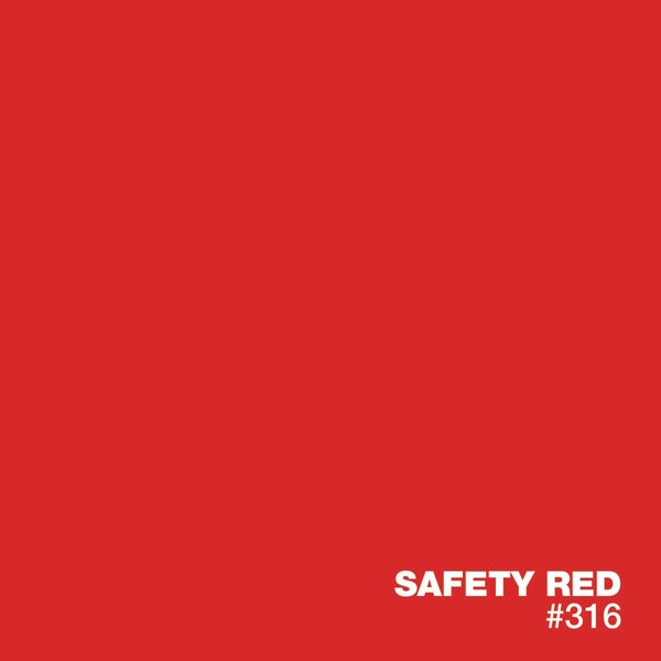 Safety Red #316 solid color epoxy floor