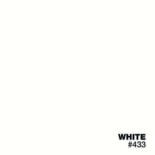 White #433 solid color epoxy floor